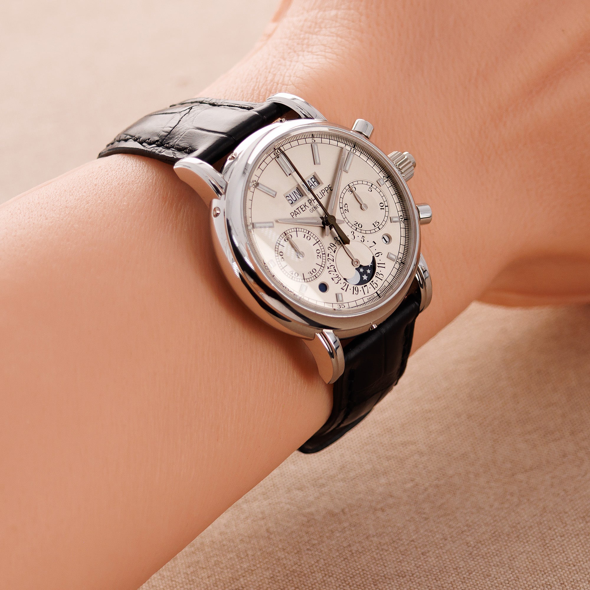 Patek Philippe - Patek Philippe Platinum Perpetual Calendar Split Seconds Watch Ref. 5204 - The Keystone Watches