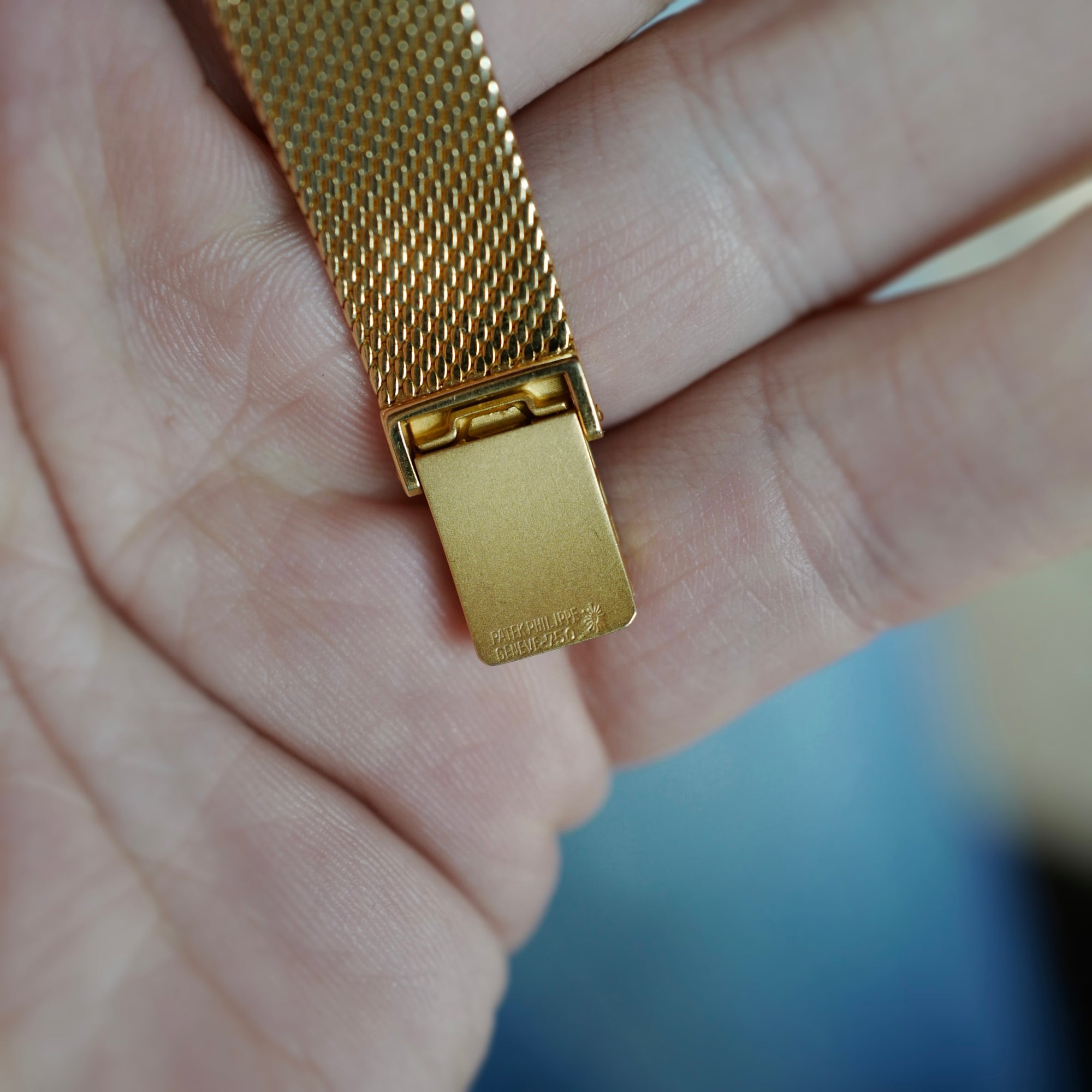 Patek Philippe Yellow Gold Diamond Sapphire Watch, Ref. 3319