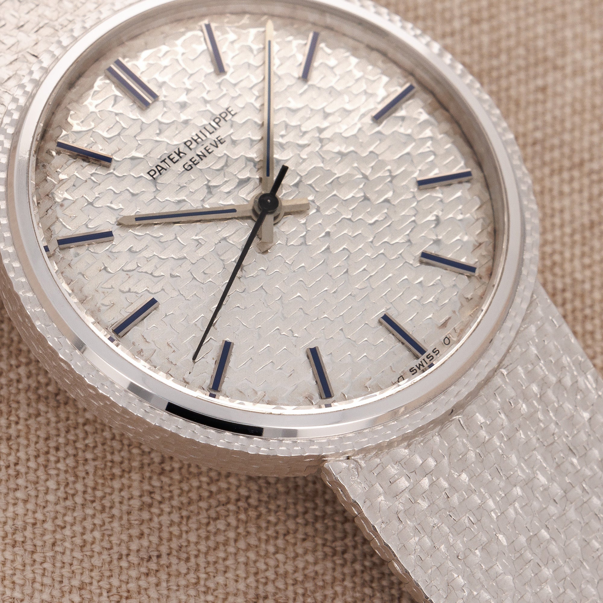 Patek Philippe - Patek Philippe White Gold Calatrava Ref. 3563 with Blue Marker Sigma Dial - The Keystone Watches