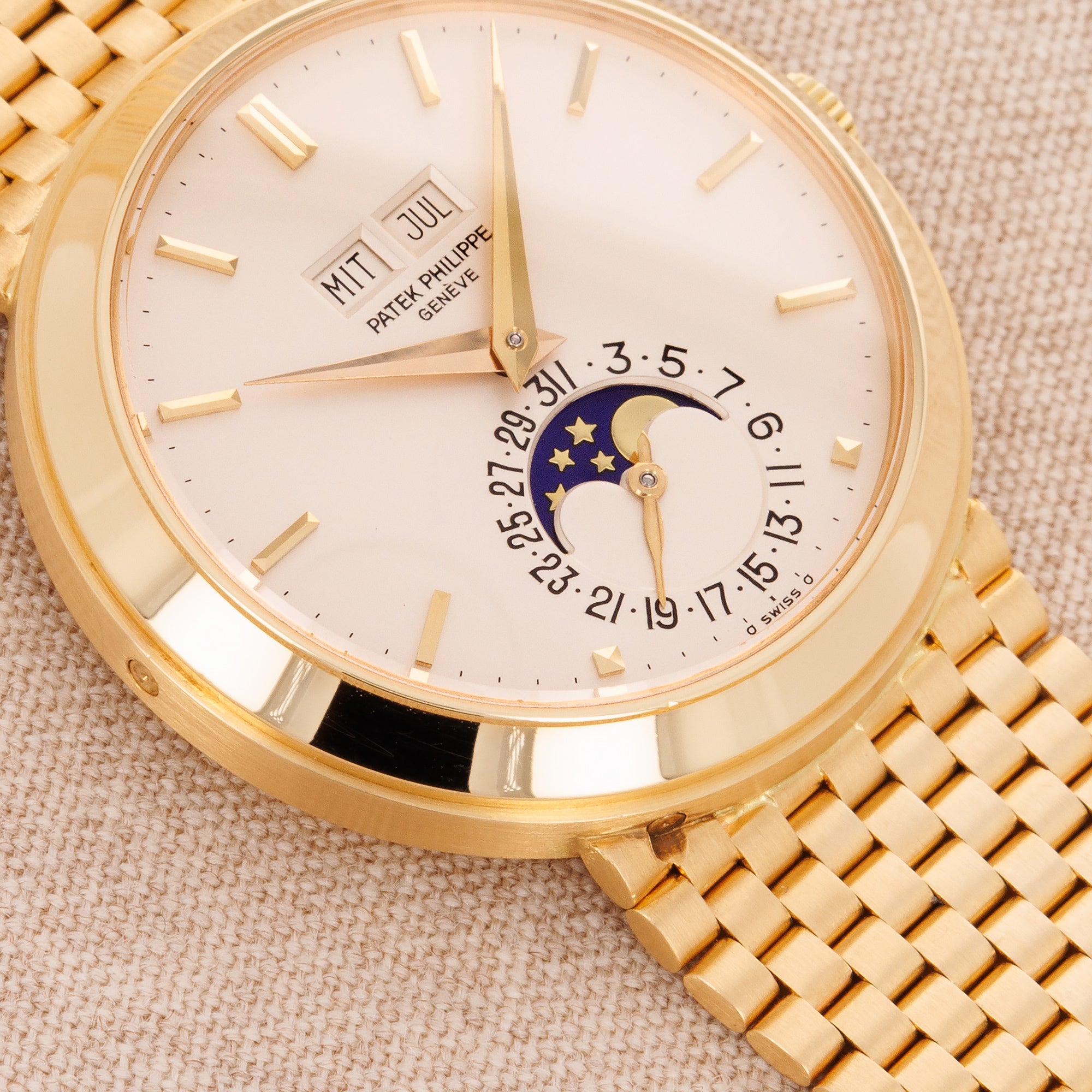 Patek Philippe Yellow Gold Perpetual Calendar Watch Ref. 3448, Possibly Unique (Private Sale)