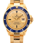 Rolex Yellow Gold Serti Submariner Ref. 16808