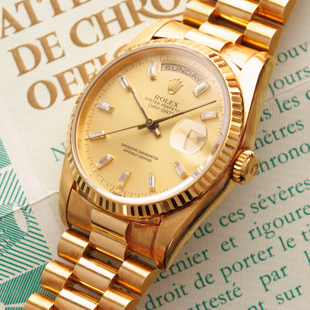18238 Rolex Day-Date 18238 18k YG – The Keystone Watches