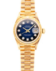 Rolex Yellow Gold Datejust Ref. 69278 with Blue Vignette Dial