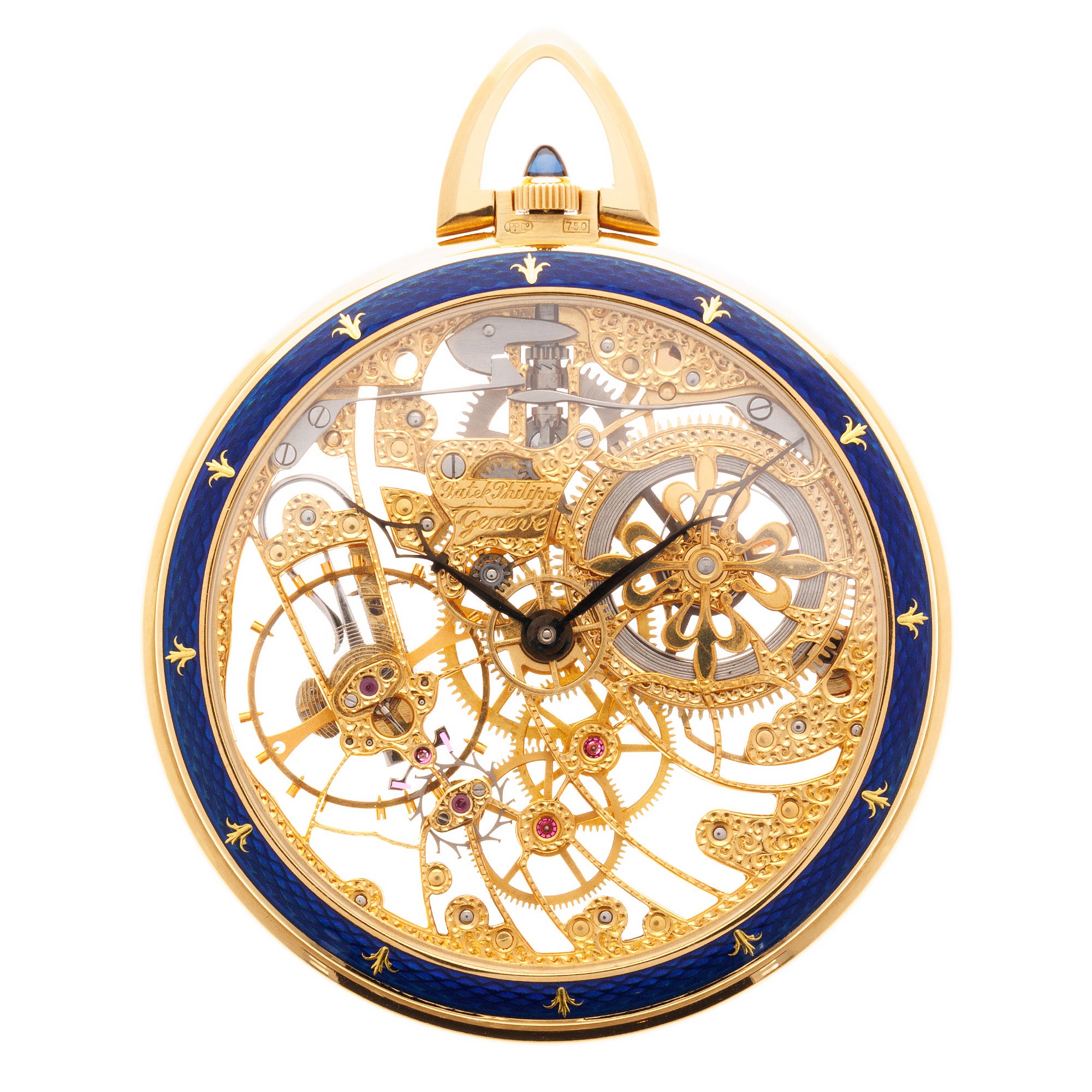 Patek Philippe - Patek Philippe Yellow Gold Skeleton Enamel Pocket Watch Ref. 899 - The Keystone Watches