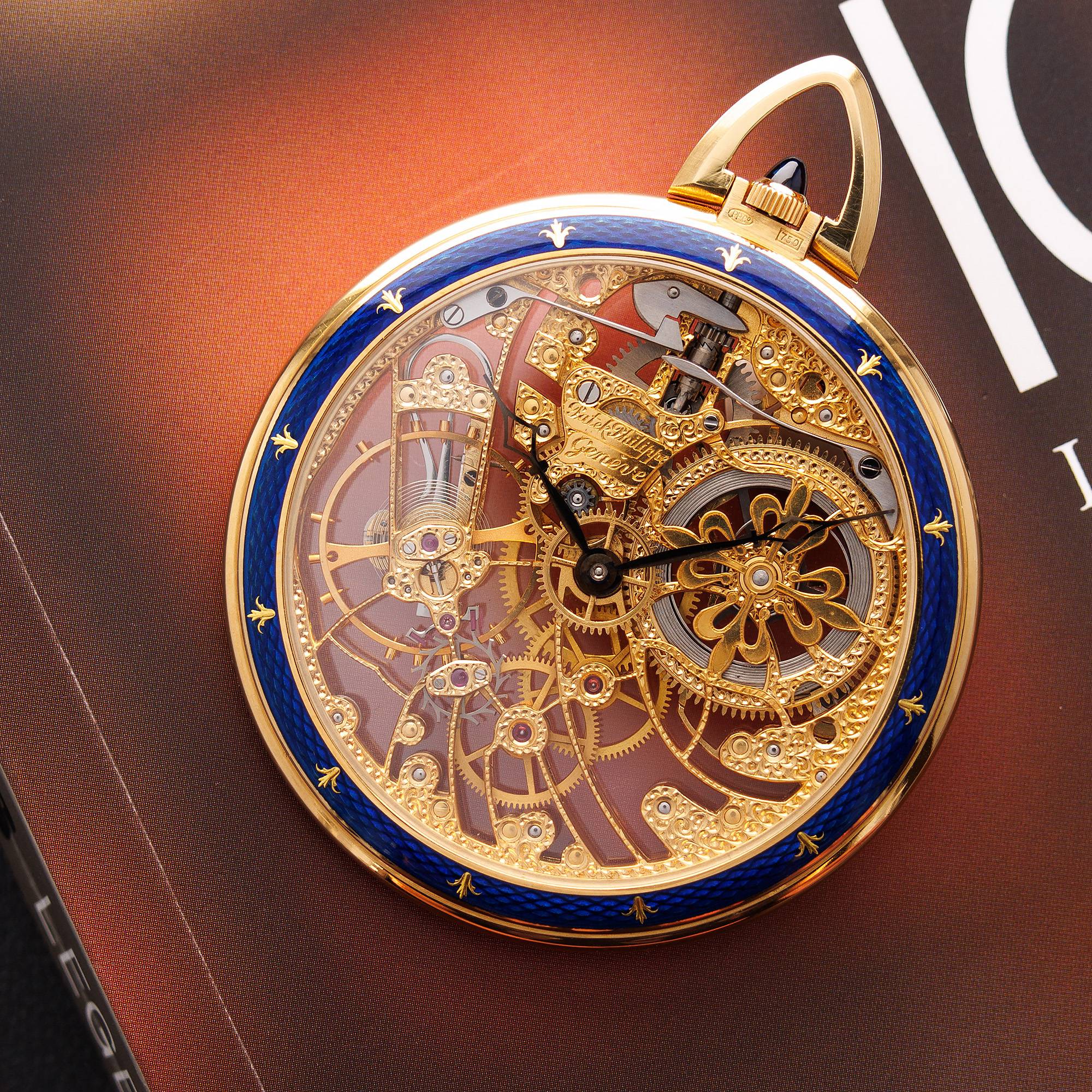 Patek Philippe - Patek Philippe Yellow Gold Skeleton Enamel Pocket Watch Ref. 899 - The Keystone Watches