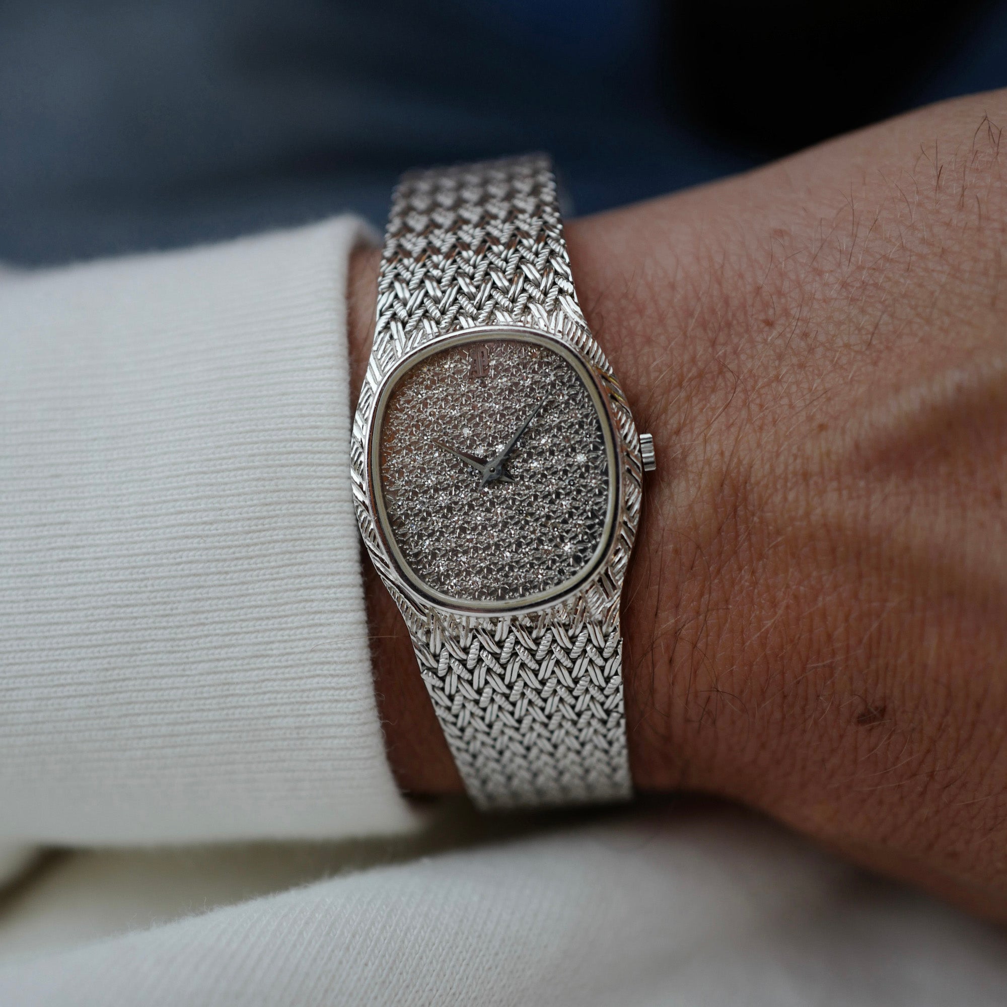 Audemars Piguet White Gold Bracelet Watch with Diamond Dial