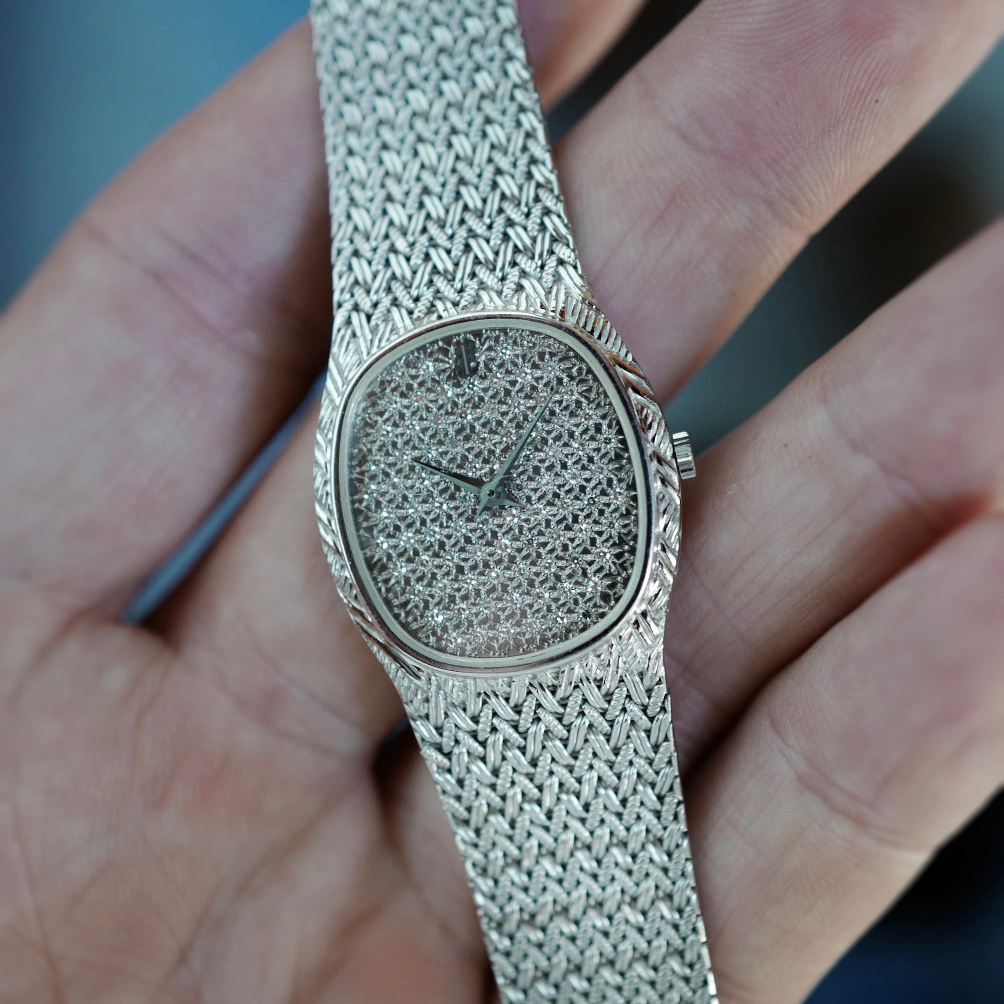 Audemars Piguet White Gold Bracelet Watch with Diamond Dial