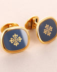 Patek Philippe Yellow Gold Ellipse Cufflinks Ref. 9003 with Calatrava Cross (Objet)