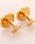 Patek Philippe Yellow Gold Ellipse Cufflinks Ref. 9003 with Calatrava Cross (Objet)