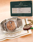 Rolex Steel Datejust Ref. 16220 with Salmon Dial