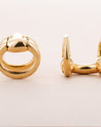 Hermes Yellow Gold Horse Bit Cufflinks (Objet)