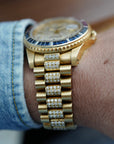 Rolex Yellow Gold GMT-Master Diamond Ruby Sapphire Watch Ref. 16758 (Private Sale)