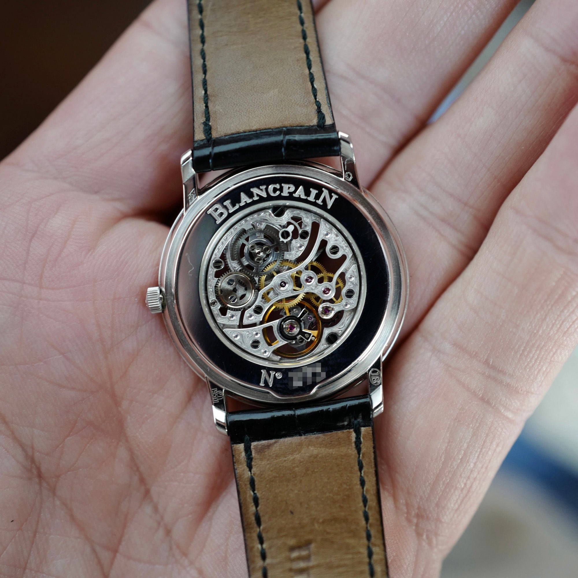 Blancpain Platinum Skeleton Watch Ref. 0021