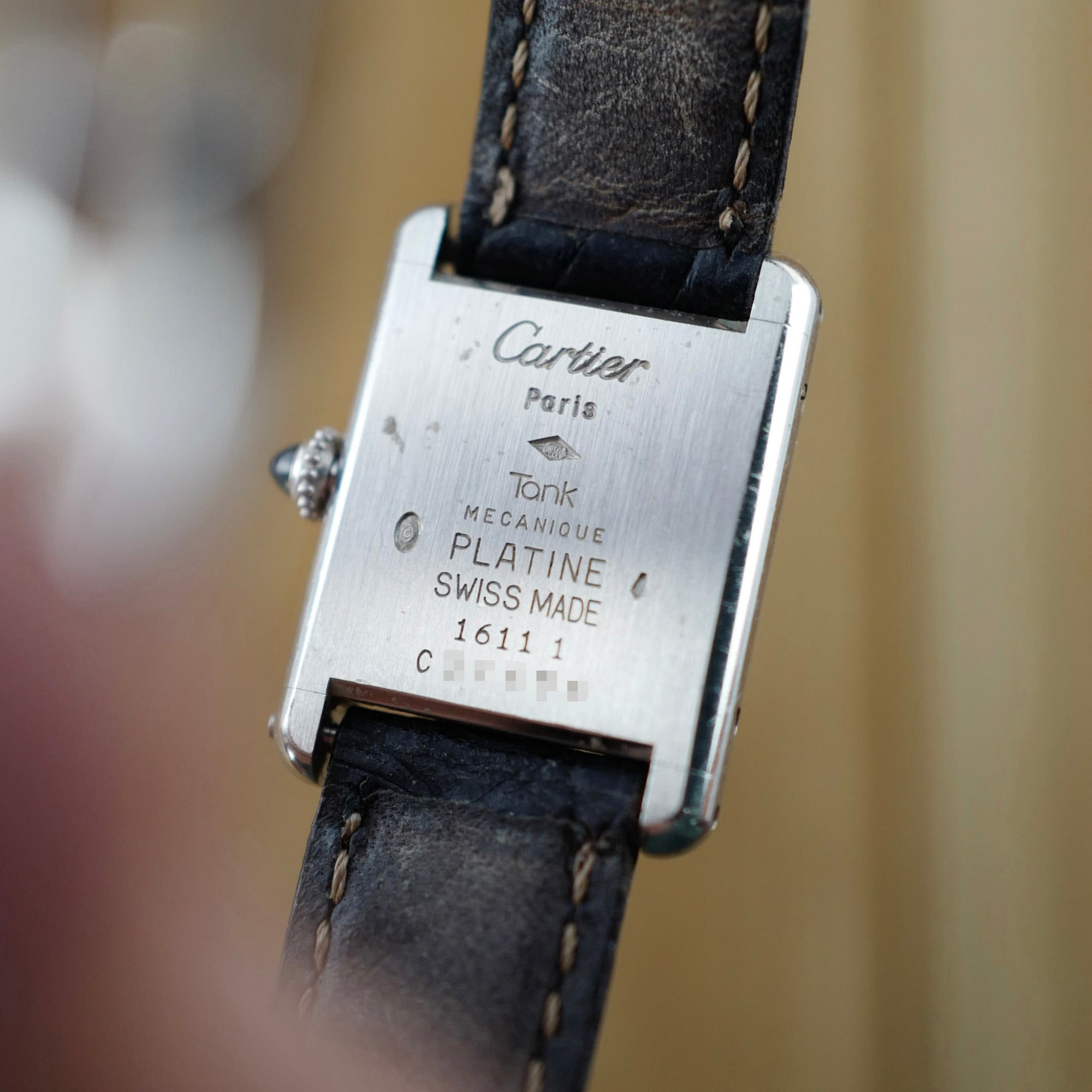 Cartier Platinum Tank Watch Ref. 16111