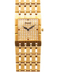 Piaget Yellow Gold Dancer Watch Ref. 9131 with Pave with Ruby Markers