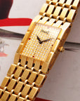 Piaget Yellow Gold Dancer Watch Ref. 9131 with Pave with Ruby Markers