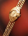 Rolex Yellow Gold Ladies Jewelry Watch