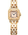 Cartier Yellow Gold Panthere Ref. 8057915 with White Enamel and Diamonds