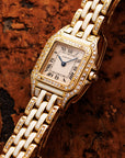 Cartier Yellow Gold Panthere Ref. 8057915 with White Enamel and Diamonds