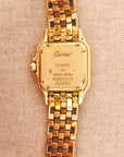 Cartier Yellow Gold Panthere Ref. 8057915 with White Enamel and Diamonds