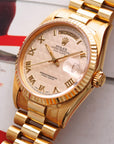 Rolex Yellow Gold Day-Date Ref. 18238 with Cream Pyramid Dial