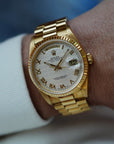 Rolex Yellow Gold Day-Date Ref. 18238 with Cream Pyramid Dial