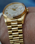 Rolex Yellow Gold Day-Date Ref. 18238 with Cream Pyramid Dial