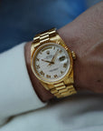 Rolex Yellow Gold Day-Date Ref. 18238 with Cream Pyramid Dial