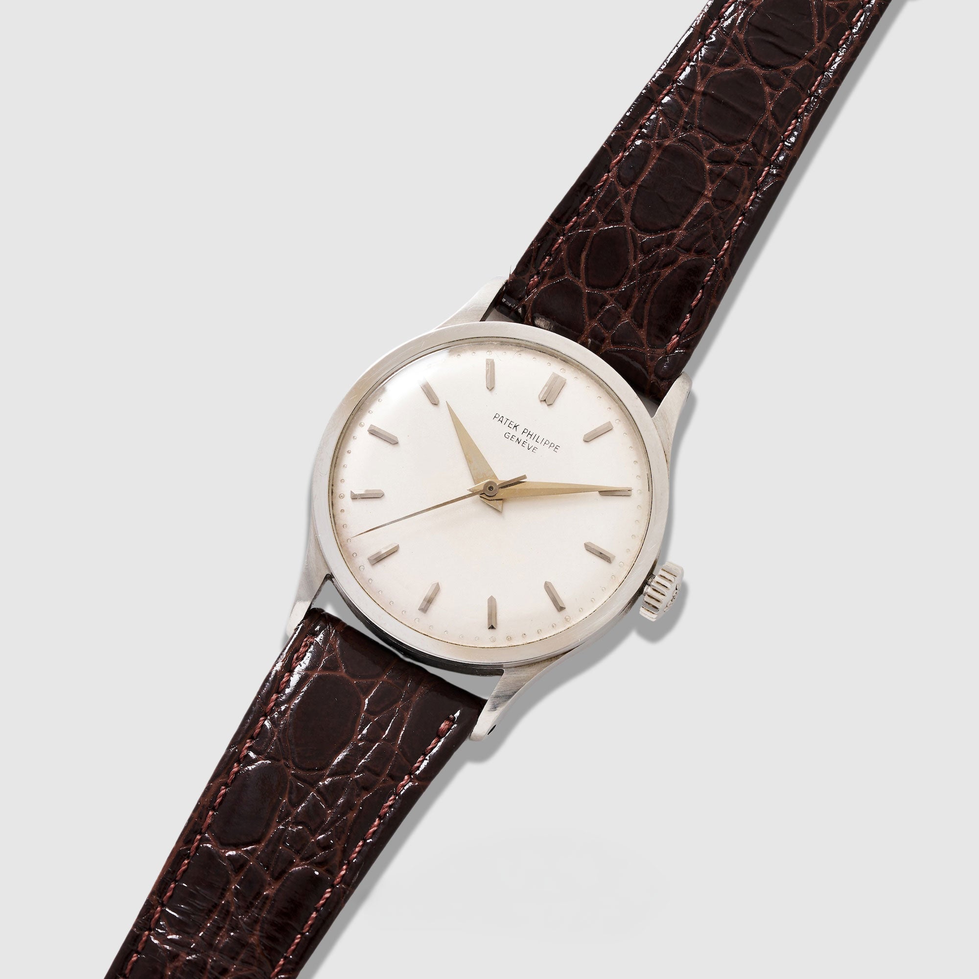 Patek Philippe Platinum Calatrava Watch Ref. 570 with Archive Paper