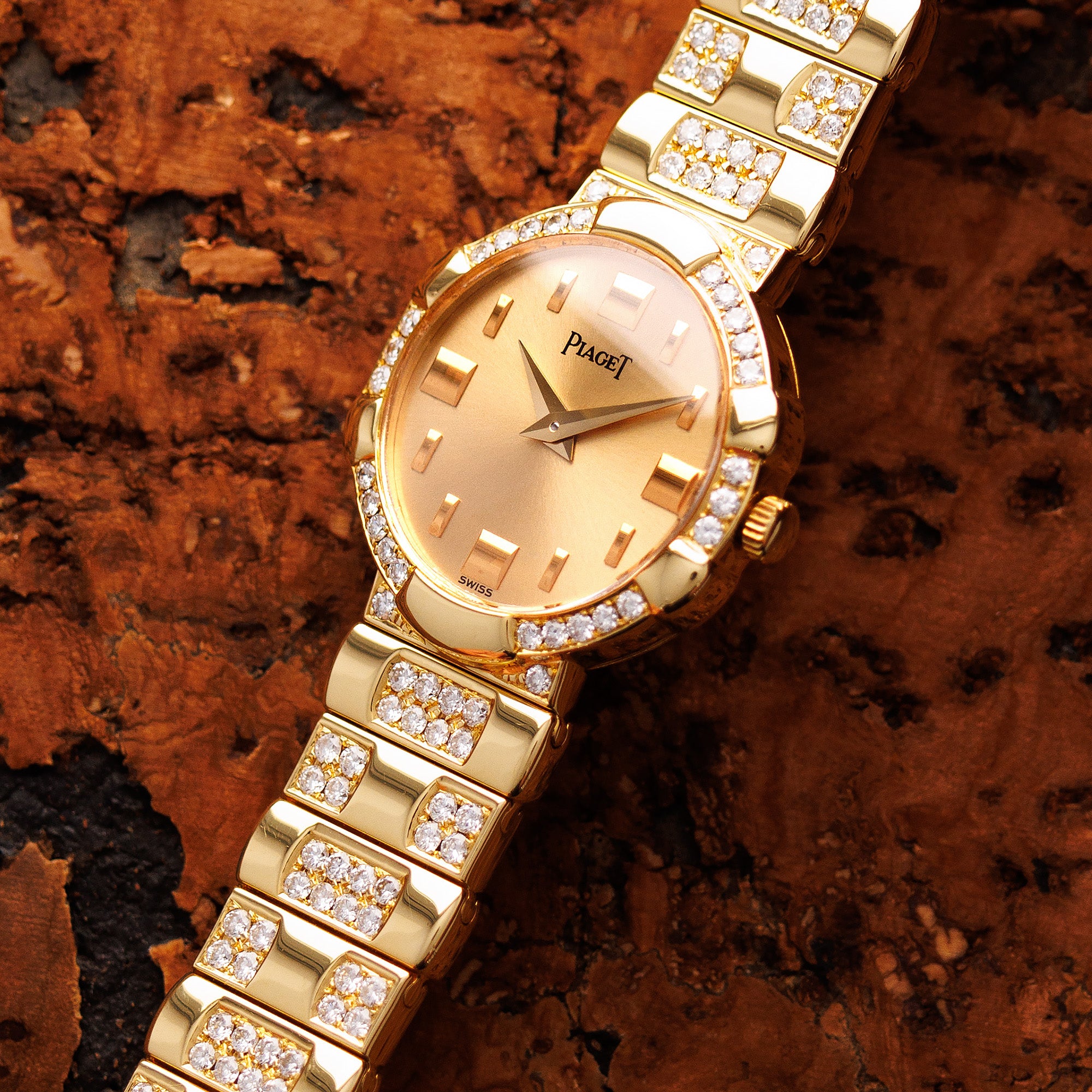 Piaget - Piaget Yellow Gold Ladies Vintage Diamond Watch Ref. 8601 - The Keystone Watches