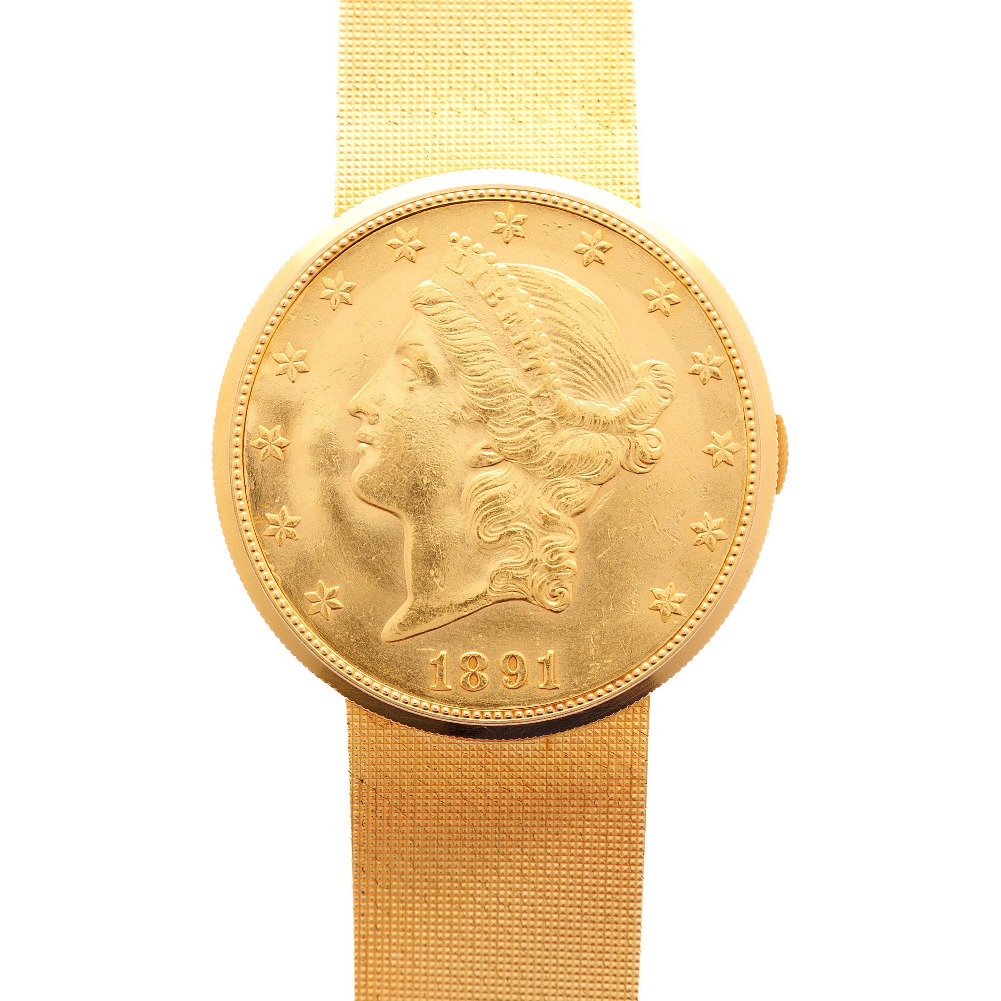 Vacheron Constantin Yellow Gold Coin Watch on a Bracelet