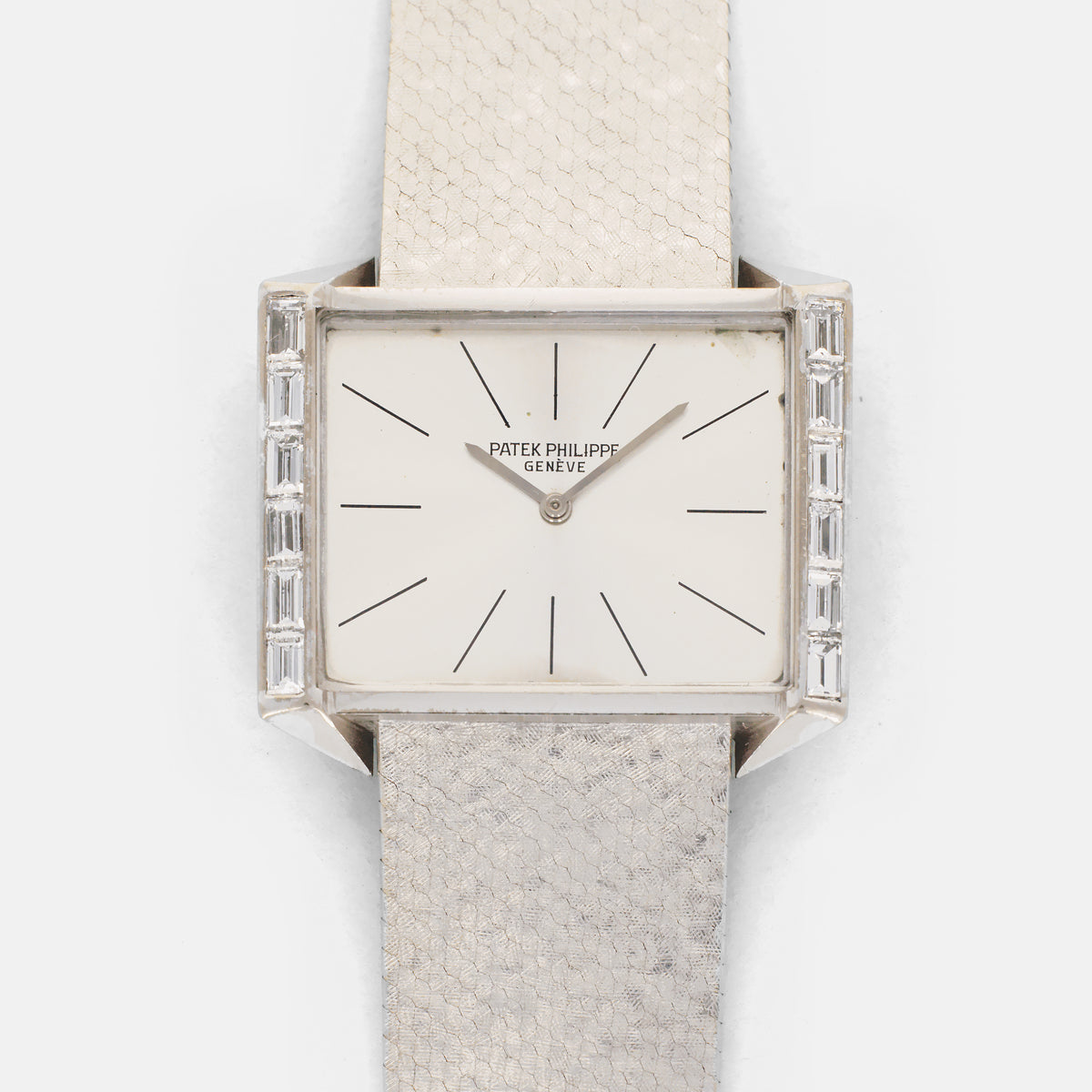 Patek Philippe White Gold Bracelet Watch Ref. 3506 with Diamonds