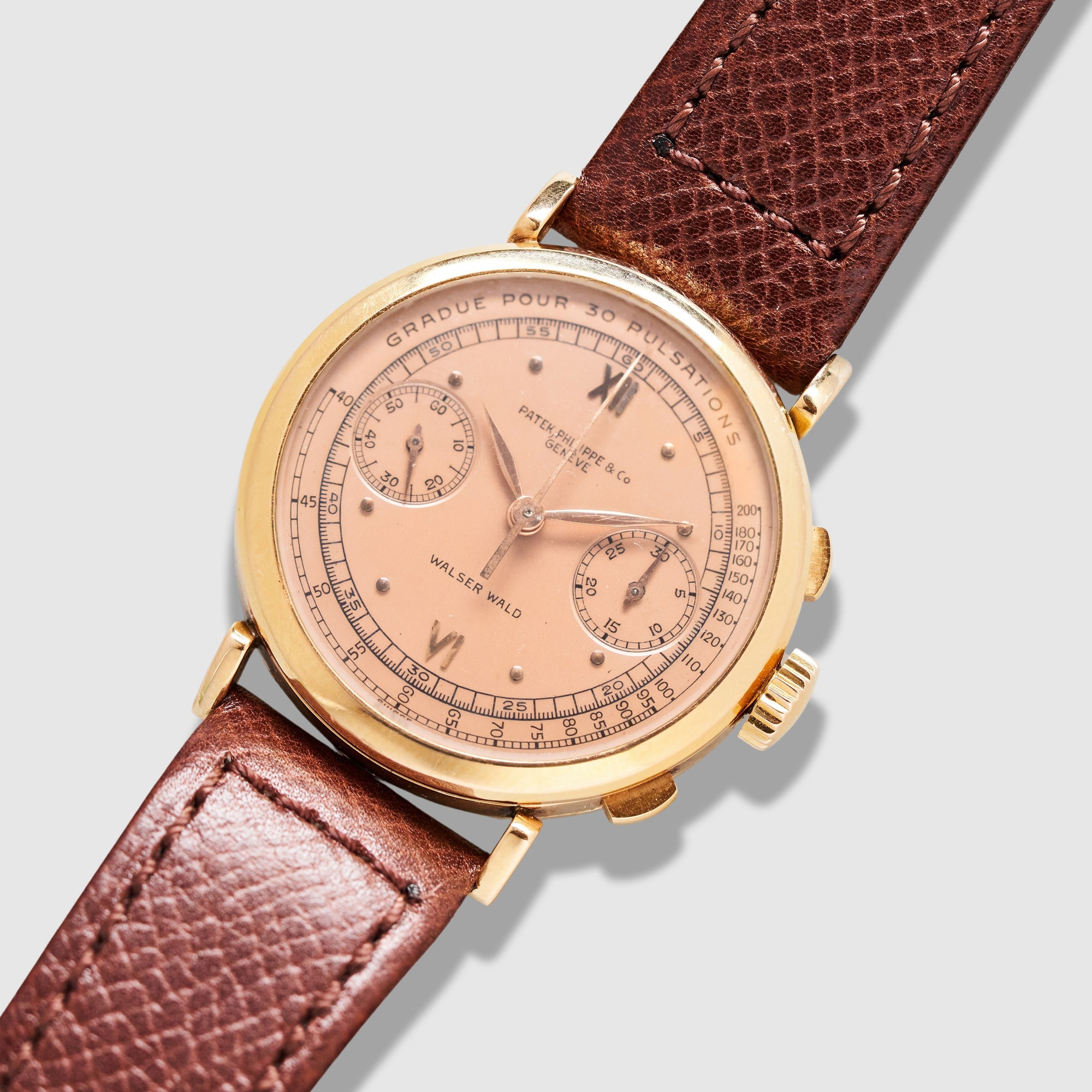 Patek Philippe Rose Gold Fagiolino Chronograph Ref. 591 retailed by Walser Wald (Private Sale)