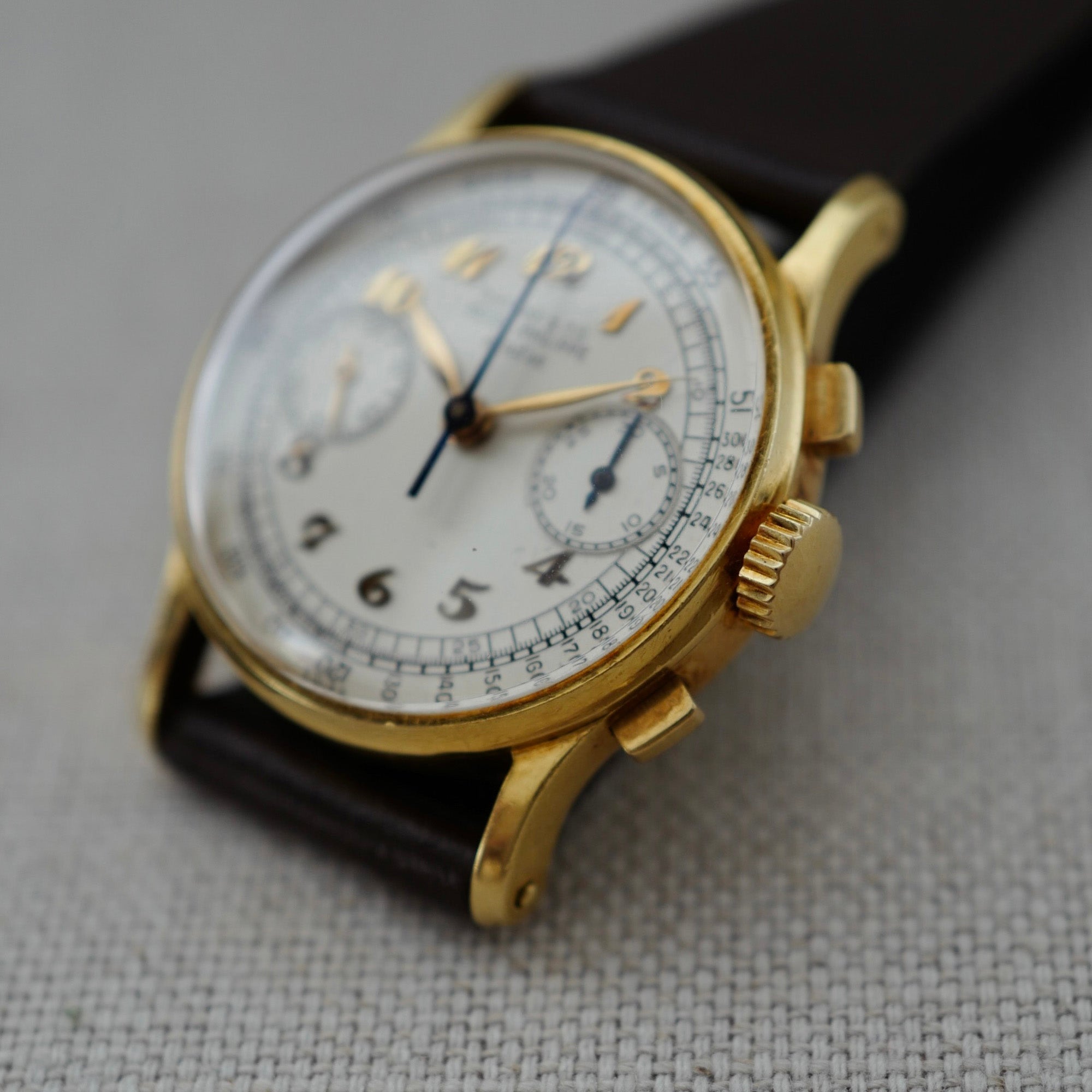 Patek Philippe Yellow Gold Chronograph Ref. 130 Retailed by Tiffany (Private Sale)