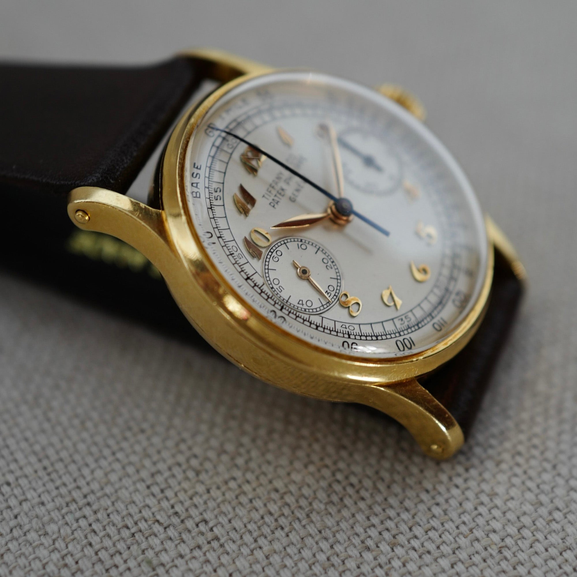 Patek Philippe Yellow Gold Chronograph Ref. 130 Retailed by Tiffany (Private Sale)