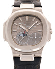 Patek Philippe White Gold Nautilus Moonphase Watch Ref. 5712