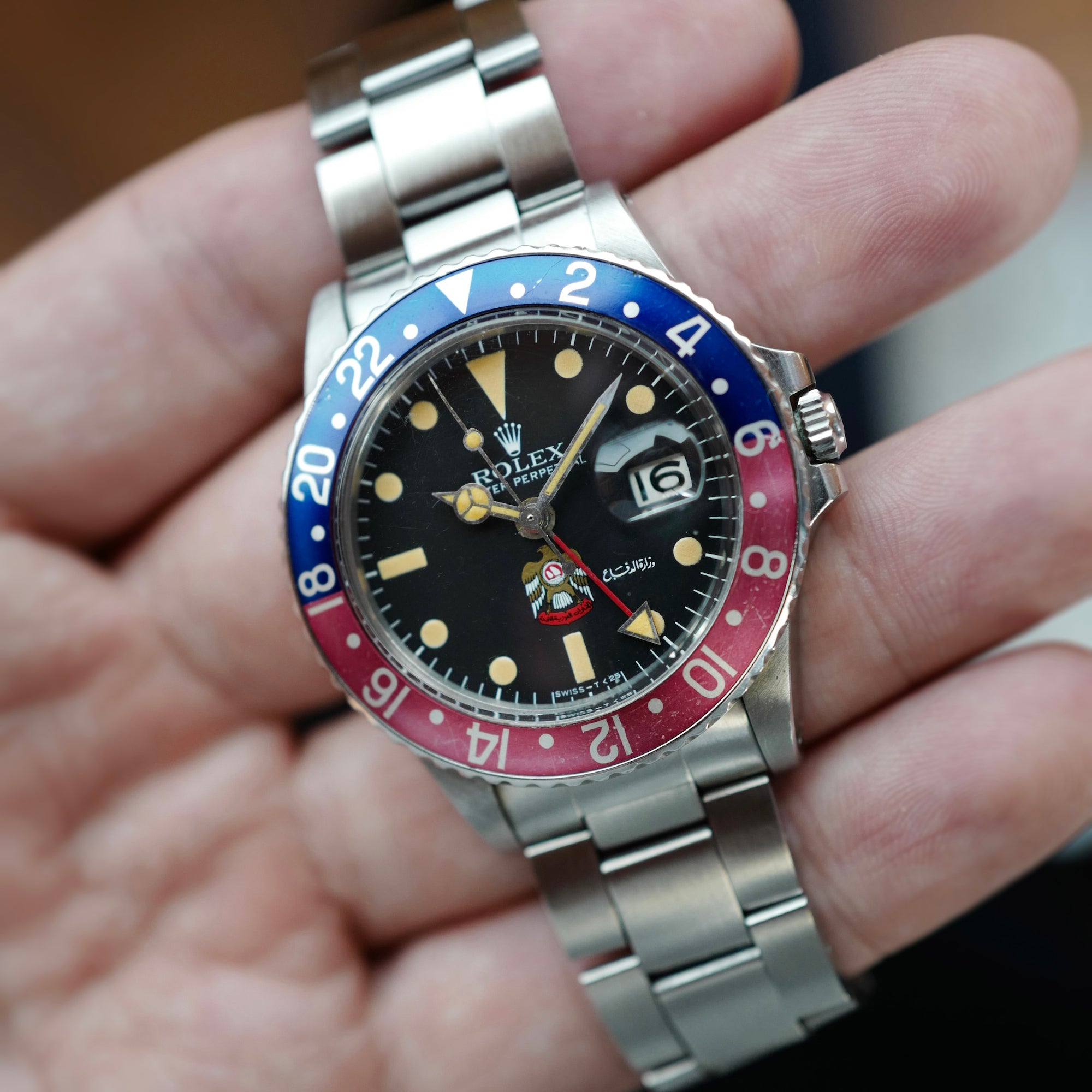 Rolex Steel GMT-Master Ref. 1675 with UAE Coat of Arms
