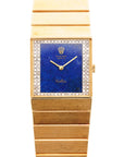 Rolex Yellow Gold King Midas Ref. 4136 with Lapis Lazuli and Diamond Dial