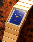 Rolex Yellow Gold King Midas Ref. 4136 with Lapis Lazuli and Diamond Dial