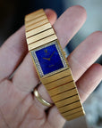 Rolex Yellow Gold King Midas Ref. 4136 with Lapis Lazuli and Diamond Dial