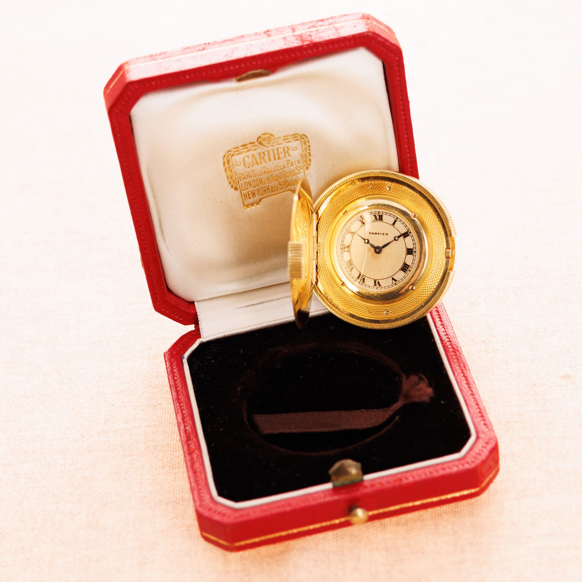 Cartier - Cartier Yellow Gold Coin Watch in Original Box, Circa 1930 - The Keystone Watches