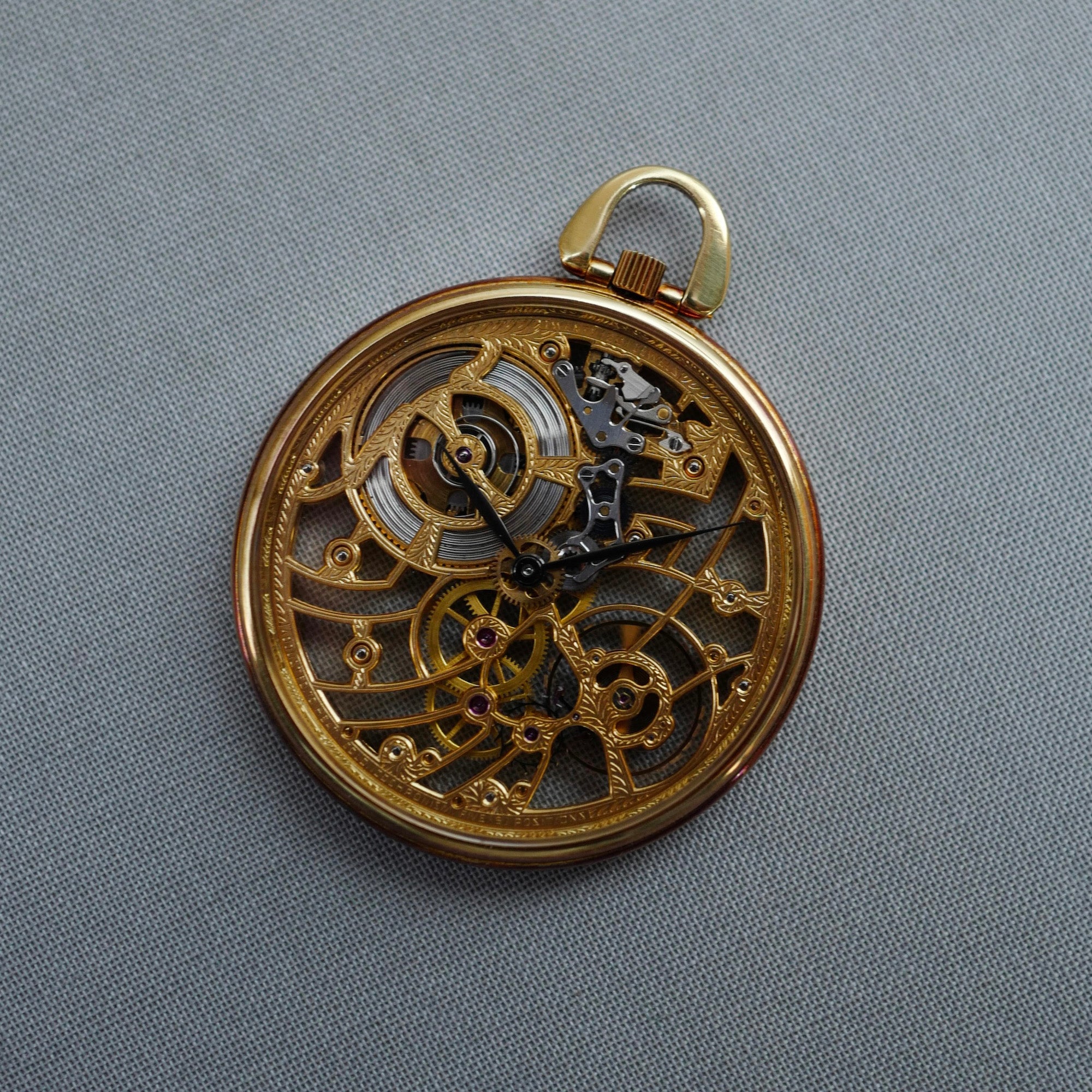 Audemars Piguet - Audemars Piguet Yellow Gold Skeletonized Pocket Watch - The Keystone Watches