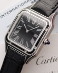 Cartier Santos Dumont Steel Black Enamel Ref. WSSA0046