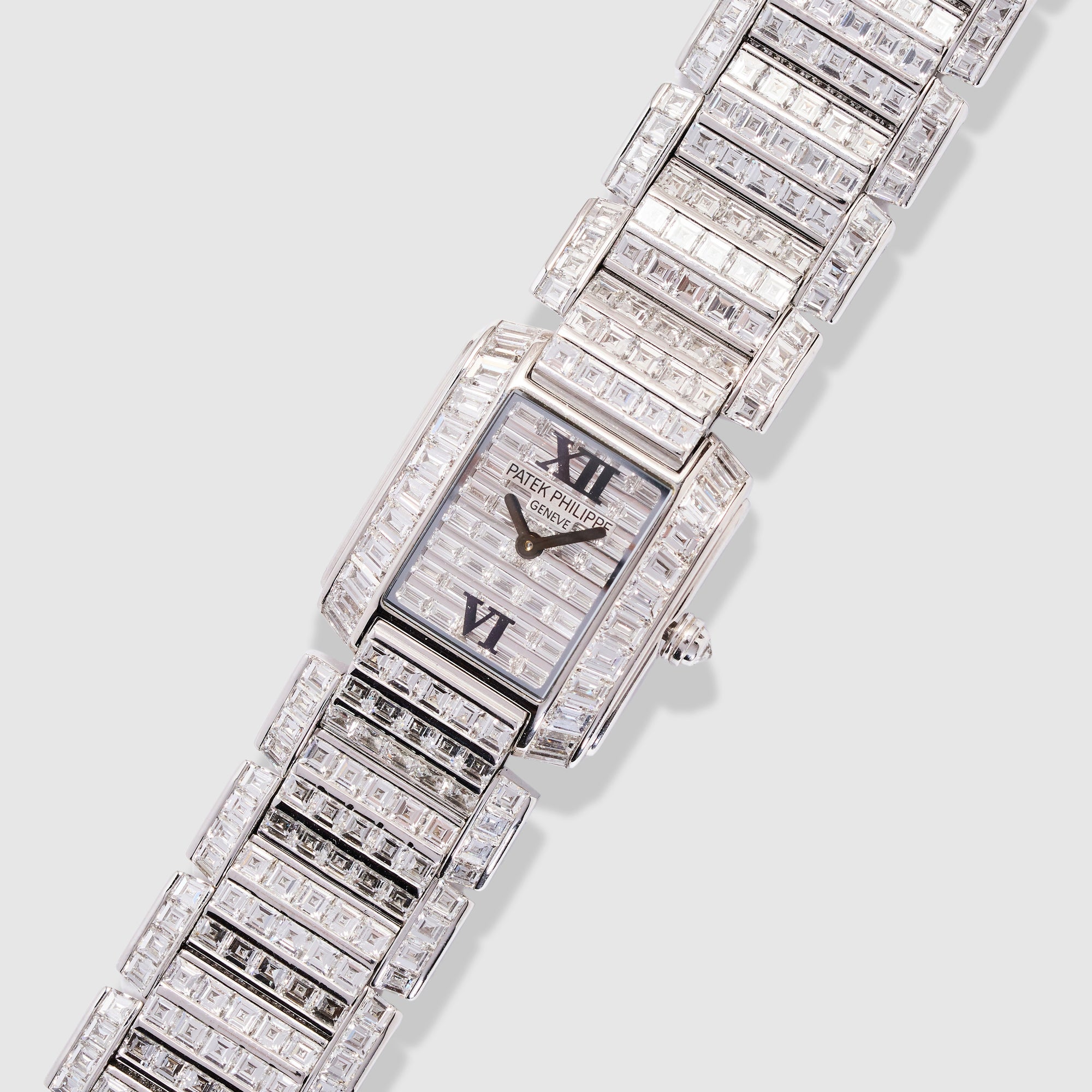 Patek White Gold and Baguette Diamond Twenty~4 Ref. 4908