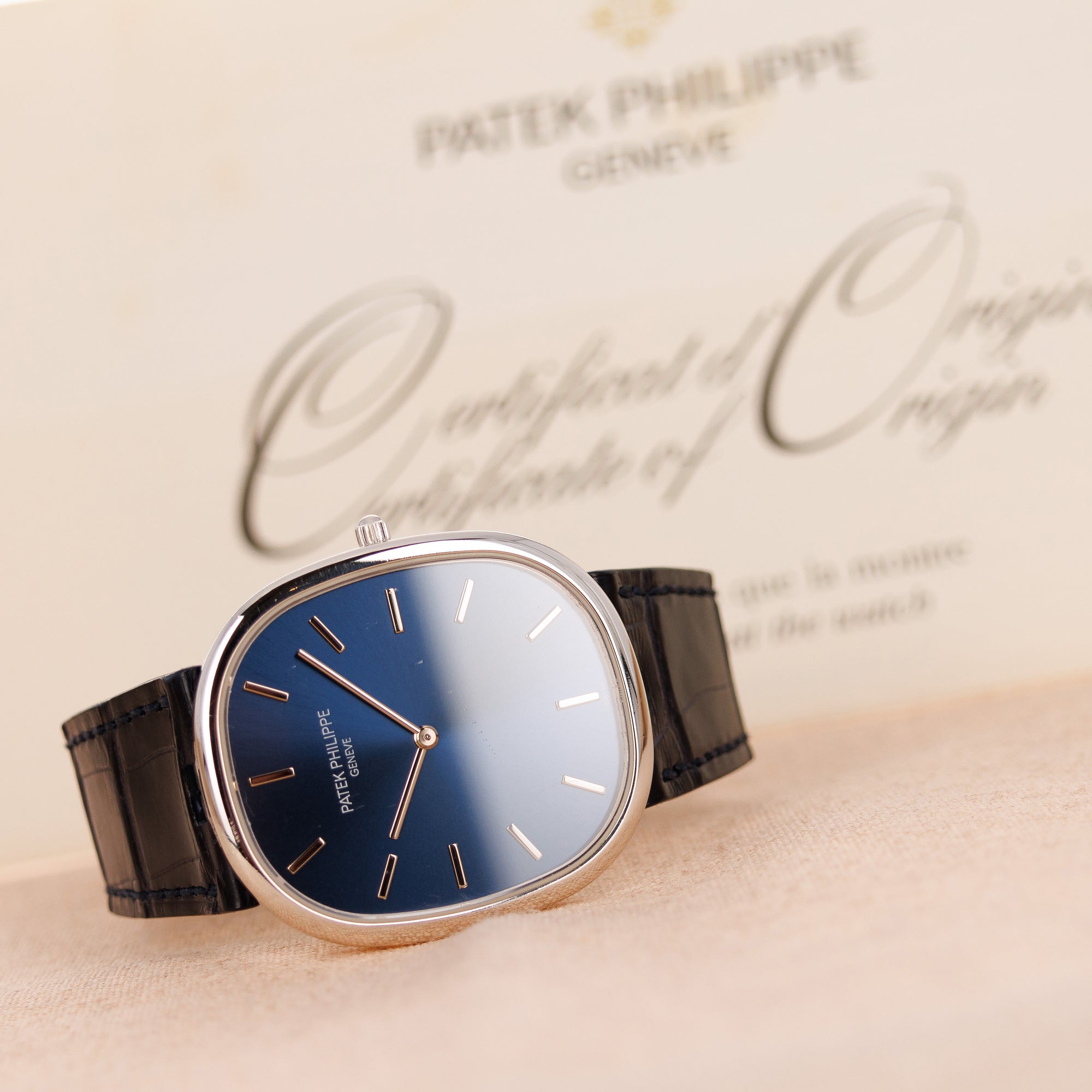 Patek Philippe Platinum Ellipse Ref. 5738P