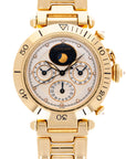 Cartier Yellow Gold Pasha Triple Calendar Moonphase Watch Ref. 0925