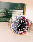 Rolex - Rolex White Gold SARU GMT-Master Diamond Sapphire Ruby Watch Ref. 116759SARU - The Keystone Watches