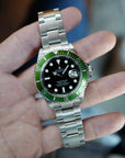 Rolex Steel Kermit Submariner Ref. 16610LV in NOS Condition with Y Serial (New Arrival)