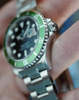 Rolex Steel Kermit Submariner Ref. 16610LV in NOS Condition with Y Serial (New Arrival)