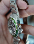 Rolex Steel Kermit Submariner Ref. 16610LV in NOS Condition with Y Serial (New Arrival)